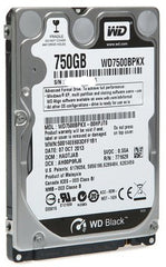 Refurbished | WD BLACK WD7500BPKX 750GB SATA 6Gb/s 7.2K 2.5inch Hard Drive
