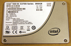 Refurbished | Intel SSDSC2BA800G3P 800GB Sata 6Gbps 2.5inch MLC Ssd