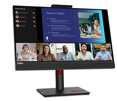 (<tc>全新行货</tc>) 联想 ThinkVision T24v-30,23.8 英寸 IPS 显示屏,1000:1,4-6 毫秒,1920 x 1080,250 尼特,99% sRGB,VGA+DP+HDMI,2*USB 3.2 Gen 1 集线器,集成摄像头(全高清带 IR+RGB),TCO Display 9.0,ES,EPEAT Gold|PN:63D8MAR3WW