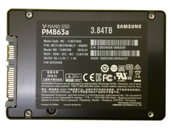 翻新|三星MZ-7LM3T8N PM863A 3.84TB SATA 6GBPS 2.5英寸SSD