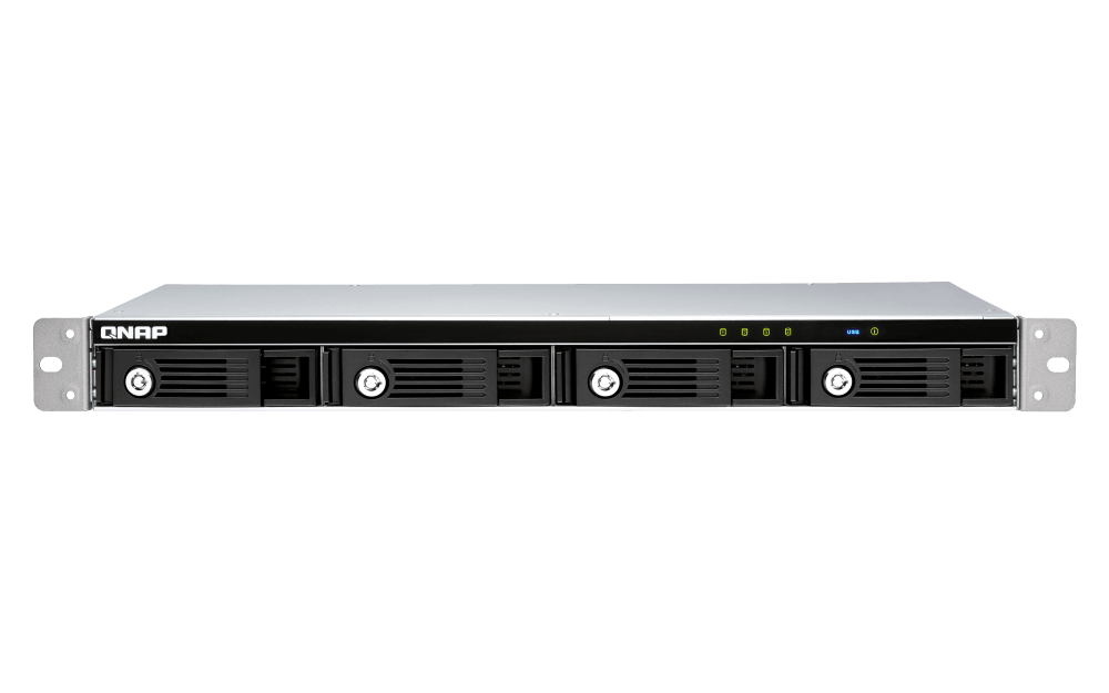 (NEW VENDOR) QNAP TR-004U 4-Bay Direct Attached Storage with Hardware RAID | 4 x 3.5" / 2.5" SATA 3G | 1U Rackmount