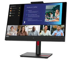 (<tc>全新行货</tc>) 联想 ThinkVision T24v-30,23.8 英寸 IPS 显示屏,1000:1,4-6 毫秒,1920 x 1080,250 尼特,99% sRGB,VGA+DP+HDMI,2*USB 3.2 Gen 1 集线器,集成摄像头(全高清带 IR+RGB),TCO Display 9.0,ES,EPEAT Gold|PN:63D8MAR3WW