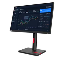 (New Vendor) Lenovo ThinkVision T22i-30 21.5" Borderless IPS Display, 1000:1, 4-6ms, 1920x1080, 250nits, 99% sRGB, VGA+DP+HDMI, Tilt / Swivel / Lift / Pivot, USB Hub, TCO 9.0, ES, EPEAT Gold|PN:63B0MAR6WW