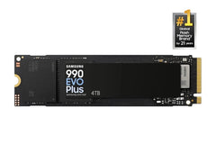 Brand New | SAMSUNG MZ-V9S4T0B/AM 990 Evo Plus 4TB PCIe Gen 4.0 x4 / 5.0 x2 NVMe 2.0 M.2 SSD