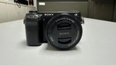 特別優惠:(二手)Sony Nex-6黑色無反光鏡相機,帶16-50mm鏡頭-95%的旅行新型