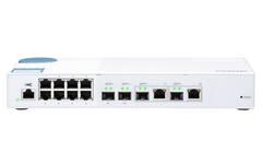 (NEW VENDOR) QNAP QSW-M408-2C 4 Ports 10GbE + 8 Ports 1GbE Layer 2 Managed Switch Switching Capacity: 96Gbps | Management Type: Web Managed - C2 Computer