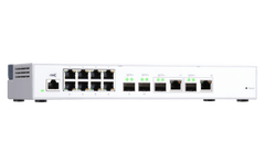 (NEW VENDOR) QNAP QSW-M408-2C 4 Ports 10GbE + 8 Ports 1GbE Layer 2 Managed Switch Switching Capacity: 96Gbps | Management Type: Web Managed - C2 Computer
