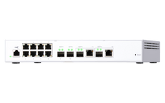 (NEW VENDOR) QNAP QSW-M408-2C 4 Ports 10GbE + 8 Ports 1GbE Layer 2 Managed Switch Switching Capacity: 96Gbps | Management Type: Web Managed - C2 Computer