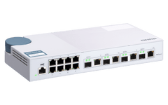 (NEW VENDOR) QNAP QSW-M408-4C 4 Ports 10GbE + 8 Ports 1GbE Layer 2 Managed Switch Switching Capacity: 96Gbps | Management Type: Web Managed - C2 Computer