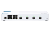 (NEW VENDOR) QNAP QSW-M408S 4 Ports 10GbE + 8 Ports 1GbE Layer 2 Managed Switch Switching Capacity: 96Gbps | Management Type: Web Managed - C2 Computer