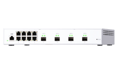(NEW VENDOR) QNAP QSW-M408S 4 Ports 10GbE + 8 Ports 1GbE Layer 2 Managed Switch Switching Capacity: 96Gbps | Management Type: Web Managed - C2 Computer