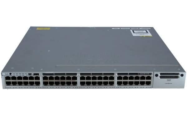 (USED) CISCO WS-C3850-48P-E Catalyst 3850 48x 1GB PoE+ RJ-45 1x Module Slot Switch - C2 Computer