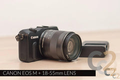 (特價一台) Canon EOS M 連 EF-M 18-55mm f/3.5-5.6 lens 無反相機, 可換鏡頭, 旅行 Camera (USED) 85%NEW(黑色) - C2 Computer