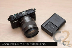 (特價一台) Canon EOS M 連 EF-M 18-55mm f/3.5-5.6 lens 無反相機, 可換鏡頭, 旅行 Camera (USED) 85%NEW(黑色) - C2 Computer