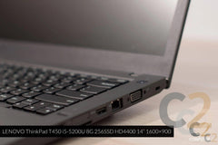 (特價一台) Lenovo ThinkPad T450 14inch i5-5200U,8G,256G, Ultrabook(二手) 95%NEW - C2 Computer