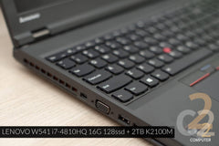 (特價一台)Lenovo ThinkPad W541 15.6inch ,i7-4810MQ,16G,128G SSD + 1TB,K1100M 2G移動工作站(二手) 95%NEW - C2 Computer