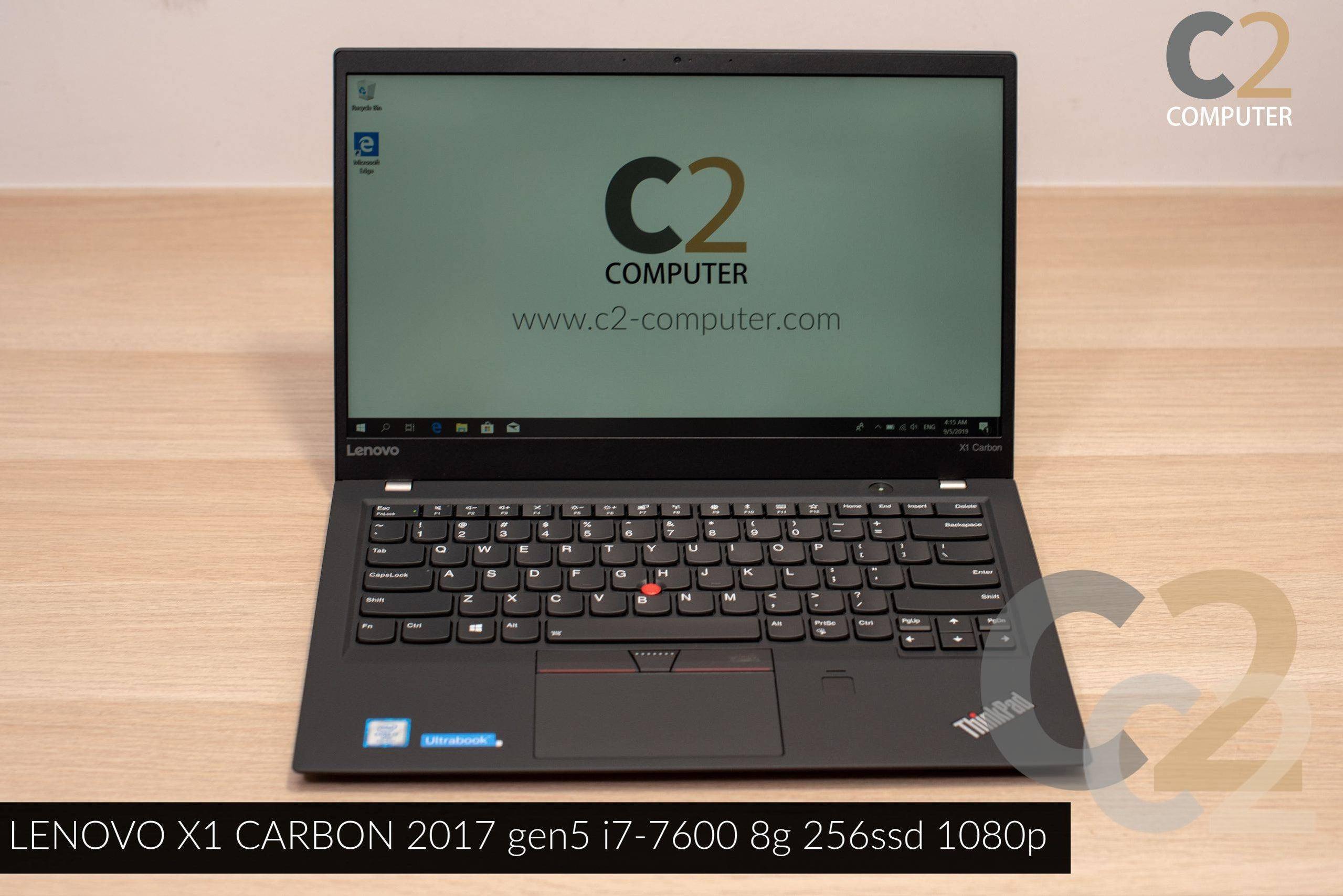 (特價一台) LENOVO X1 Carbon 2017 Gen5 i7-7600U 8G 256G-SSD 14inch 1920×1080 Ultrabook 超級本 99% NEW - C2 Computer