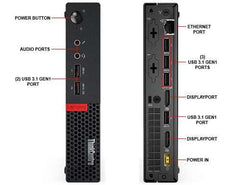 (USED) LENOVO ThinkCentre M710q CORES i5-7400T 3.00Ghz 16G 240SSD ThinkCentre-M710q-i5-7400T SFF Small Form Factor - C2 Computer
