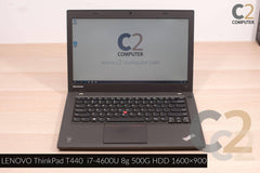 (特價一台)(USED) LENOVO ThinkPad T440 i7-4600U 4G 128G-SSD 14inch 1600x900 Business Laptop 商務辦公本 95% NEW - C2 Computer