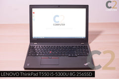 (USED) LENOVO Thinkpad T550 i5-5300U 4G NA 500G HD 5500 15.6inch 1920x1080 Business Laptop 95% - C2 Computer