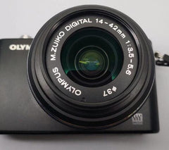 (USED)奧林巴斯/OLYMPUS E-PL3 連 (14-42mm) 無反相機,旅行 Camera 90% NEW(銀/白/黑) - C2 Computer