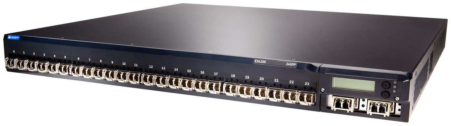 Juniper Networks EX4200-24F 24 Port SFP Switch 1000Base-X 320W AC PSU EX4200 - | NEW