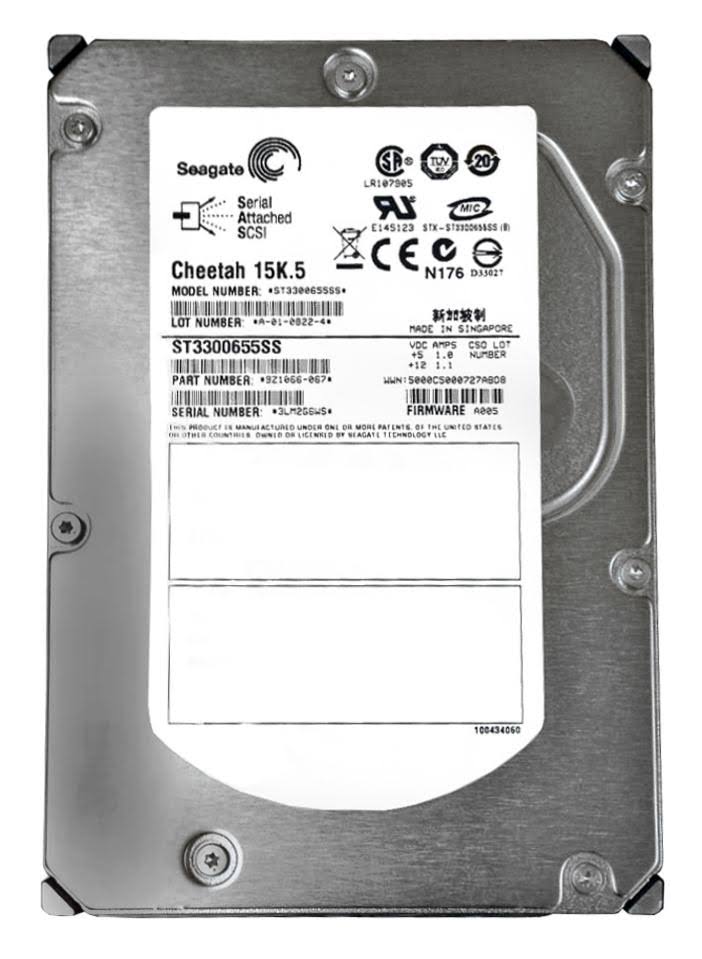 OEM | Seagate Cheetah ST3300655SS 300GB 15000RPM 16MB SAS 3Gb/s 3.5" 硬盘