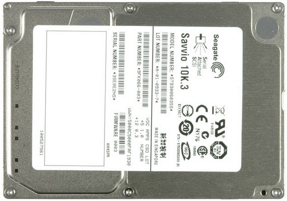 Refurbished | Seagate Savvio 10K.3 ST9300603SS 300GB 10000RPM SAS 6Gb/s 2.5" HDD