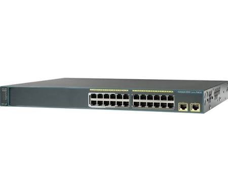 Cisco WS-C2960-24LT-L Catalyst2960 24 10/100(8 PoE)+ 2 1000BT LAN Base | USED Main image