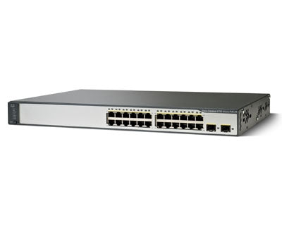 Cisco WS-C3750V2-24PS-S Catalyseur 3750V2 24 10/100 PoE + 2 SFP SMI | UTILISÉ