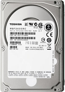 Refurbished | Toshiba MBF2300RC 300GB 10K 16MB Cache SAS 6Gb/s 2.5inch HDD Refurbished