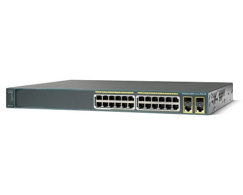 Cisco WS-C2960-24PC-L Catalyst 2960 24 10/100 PoE + 2 T/SFP LAN Base | USED Main image