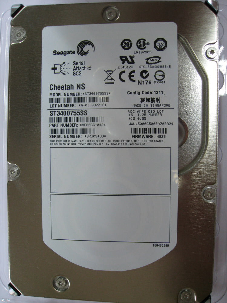 OEM | Seagate Cheetah NS ST3400755SS 400GB 10000RPM SAS 3Gb/s 3.5" OEM HDD メイン画像