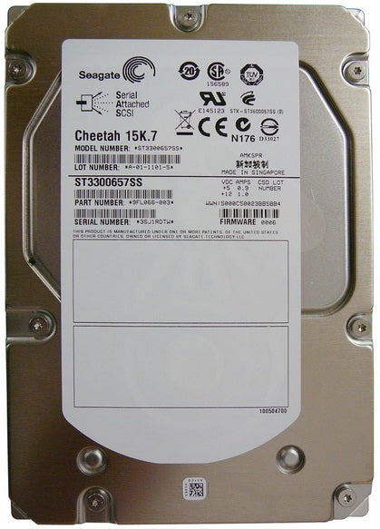 再生品 | Seagate Cheetah 15K.7 ST3300657SS 300GB 15000RPM SAS 6Gb/s 3.5" ハードディスク メイン画像