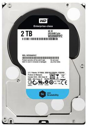 改装済み | WD SE WD2000F9YZ 2TB SATA 6Gb/s 7.2K RPM 3.5 インチ データセンター ハードドライブ メイン画像
