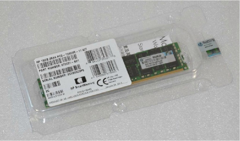 HP 684031-001 16 GB 2RX4 DDR3 1600 MHz PC3-12800 Ecc | GEBRAUCHT