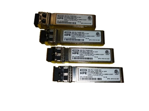 HPE C8R24A MSA 2040 16Gb SW FC SFP+ 4-pack Xcvr