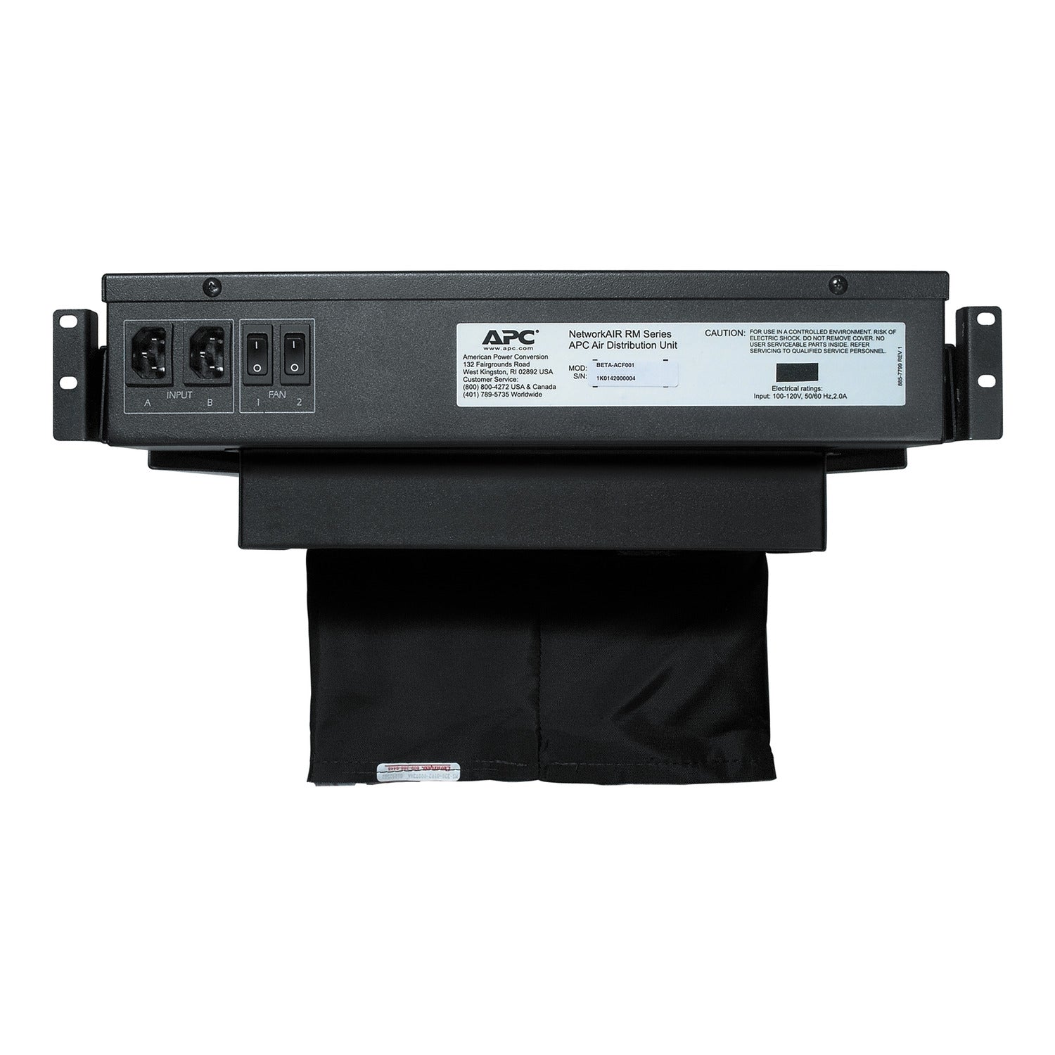 (NEW VENDOR) APC Rack Air Distribution Unit 2U 208/230V 50/60HZ ACF002 ...