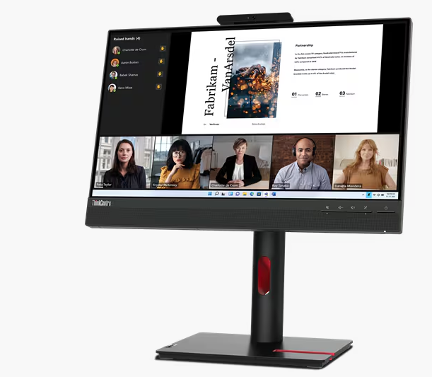 （<tc>全新行貨</tc>)「ThinkCentre Tiny-in-One 22 G5， 21.5"「寬屏 LED 顯示屏，1000:1，4-6 毫秒，1920 x 1080，250 尼特，99% sRGB，FHD/RGB Cam，TCO 9.0，EPEAT Gold 組件搭配 ThinkCentre Tiny 成為一體機」|Pn：12N8GAR1WW 主圖