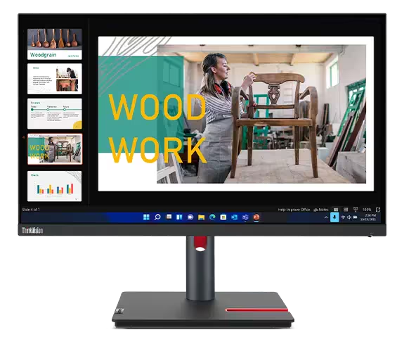 (<tc>MỚI</tc> ) Màn hình IPS không viền Lenovo ThinkVision P24q-30 23,8 inch, 1000:1, 4-6ms, 2560x1440, 300 nits, 99% sRGB, HDMI+DP+DP(Out), Nghiêng/Xoay/Nâng/Trục, USB Hub, Ethernet, TCO 9.0, ES, EPEAT Gold|PN:63B4GAR6WW Hình ảnh chính