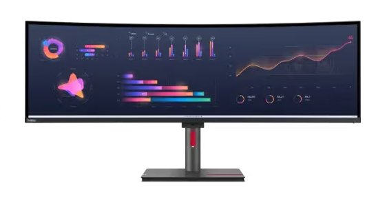 (<tc>MỚI</tc> ) Màn hình Lenovo ThinkVision P49w-30 49" IPS không viền, 2000:1, 4-6ms, 5120x1440, 350 nits, 98% DCI-P3, 2*HDMI+DP+2*TBT(Vào/Ra), 1*USB-C + 3*USB 3.2 Hub, Loa tích hợp, TCO Display 8.0, ES, EPEAT Gold|PN:63DBRAR1WW Hình ảnh chính