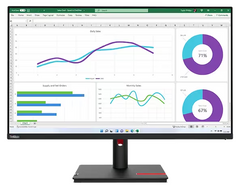 （<tc>全新行货</tc>) 联想 ThinkVision T32h-30，31.5 英寸无边框 IPS 显示屏，1000:1，4-6 毫秒，2560x1440，350 尼特，99%sRGB，HDMI+DP+USB-C，倾斜/旋转/升降/枢转，USB 集线器，以太网，TCO Display 9.0，ES，EPEAT Gold|PN：63D3GAR1WW