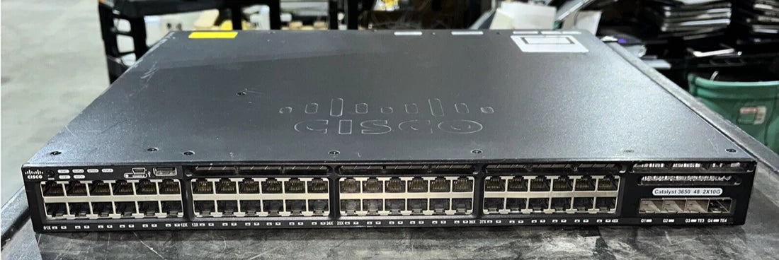 Cisco Catalyst WS-C3650-48TD-L 管理型 <tc>交換機</tc> 48 個乙太網路連接埠 | 二手 主圖