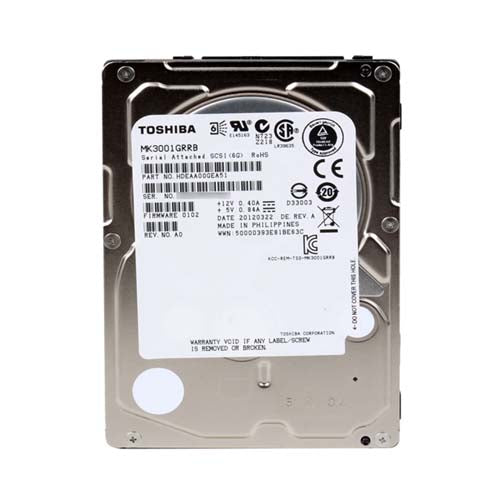 Refurbished | Toshiba MK3001GRRB 300GB 15K RPM 32MB Cache SAS 6Gb/s 2.5inch Enterprise HDD Dell OEM Refurbished