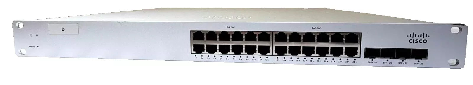 Cisco Meraki MS320-24-HW Cloud-Managed L3 24 Port Gigabit Switch | USED