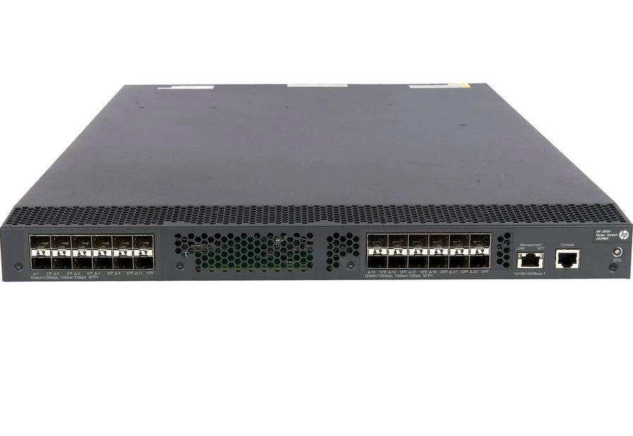 HPE JG296-61101 5920AF-24XG 管理型 <tc>交換機</tc> 24 個 1/10 Gb SFP+ 連接埠 | 二手