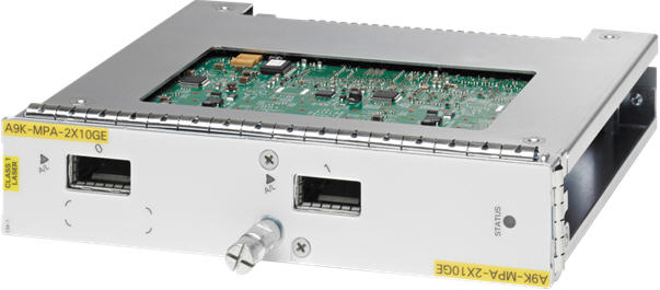 思科 A9K-MPA-2X10GE 2 連接埠 10 Gb 乙太網路擴充模組 |用過的 主圖