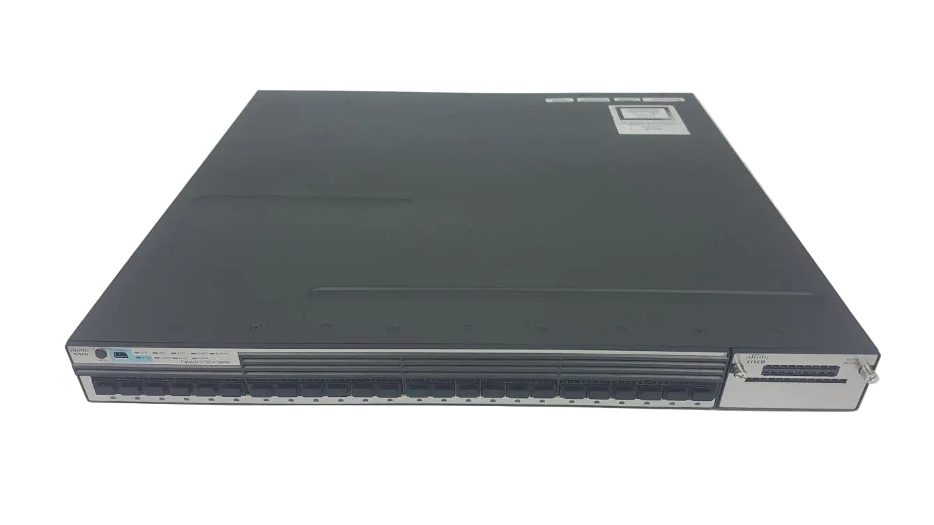 Services IP Cisco WS-C3750X-24S-E Catalyst 3750X 24 ports GE SFP | UTILISÉ Image principale