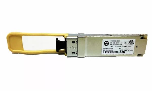 HPE 747698-B21 BladeSystem C-Class 40GB QSFP+ MPO SR4 300M 收發器 |使用過的