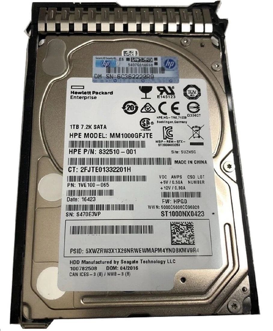 HPE 751969-B21 Midline Hard drive 1 TB SATA 6Gb/s | USED